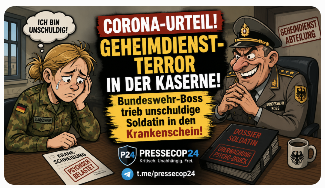 CORONA-URTEIL! GEHEIMDIENST-TERROR IN DER KASERNE! Bundeswehr-Boss trieb unschuldige Soldatin in den Krankenschein!