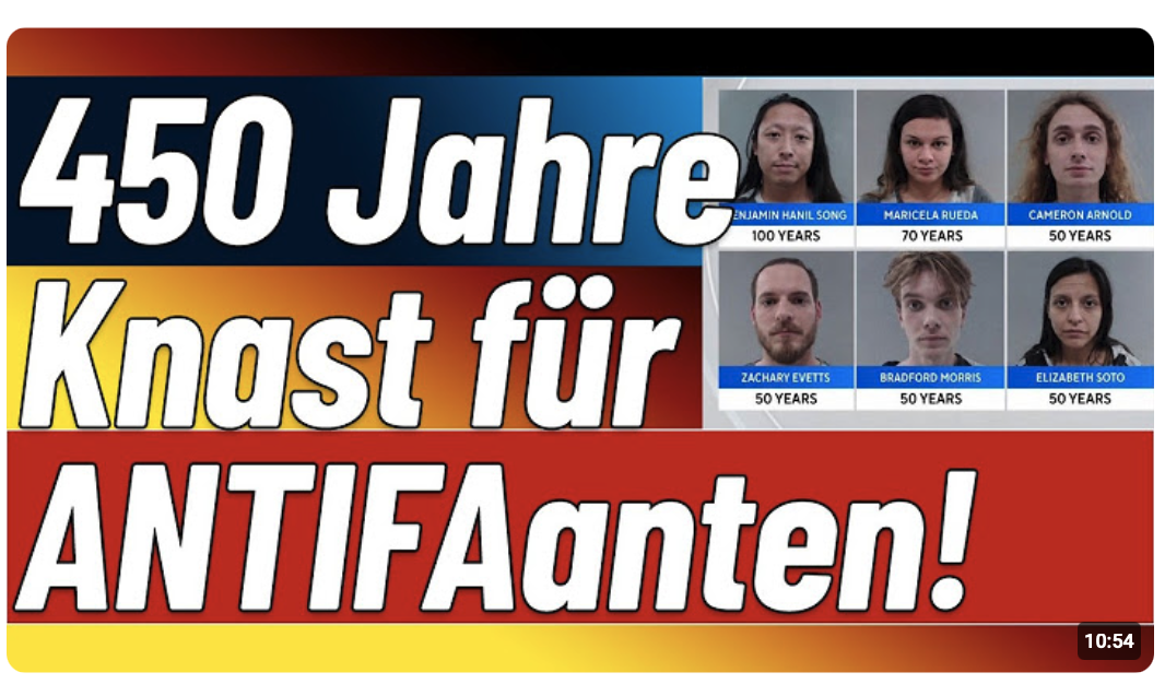 Endlich! Hunderte Jahre Knast für Antifa Chaoten! +++ Rente mit 70 durch! +++ Dänemark radikal!