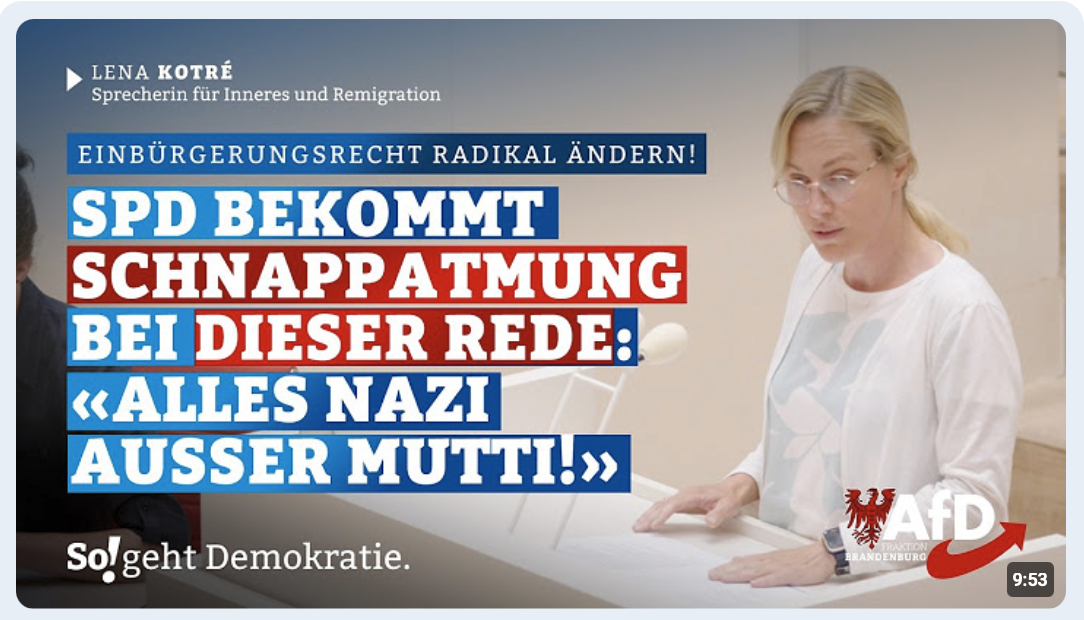  SPD verlangt jetzt von Deutschen, sich zu integrieren!