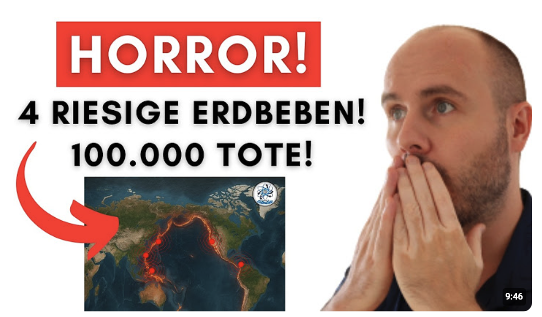 Historisch: 4 Erdbeben gleichzeitig: Kalifornien, 2x Venezuela & Japan. Hochhäuser kollabiert!