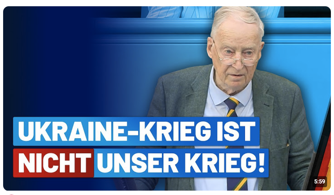Dr. Alexander Gauland zur Lage in der Ukraine! – AfD-Fraktion im Deutschen Bundestag