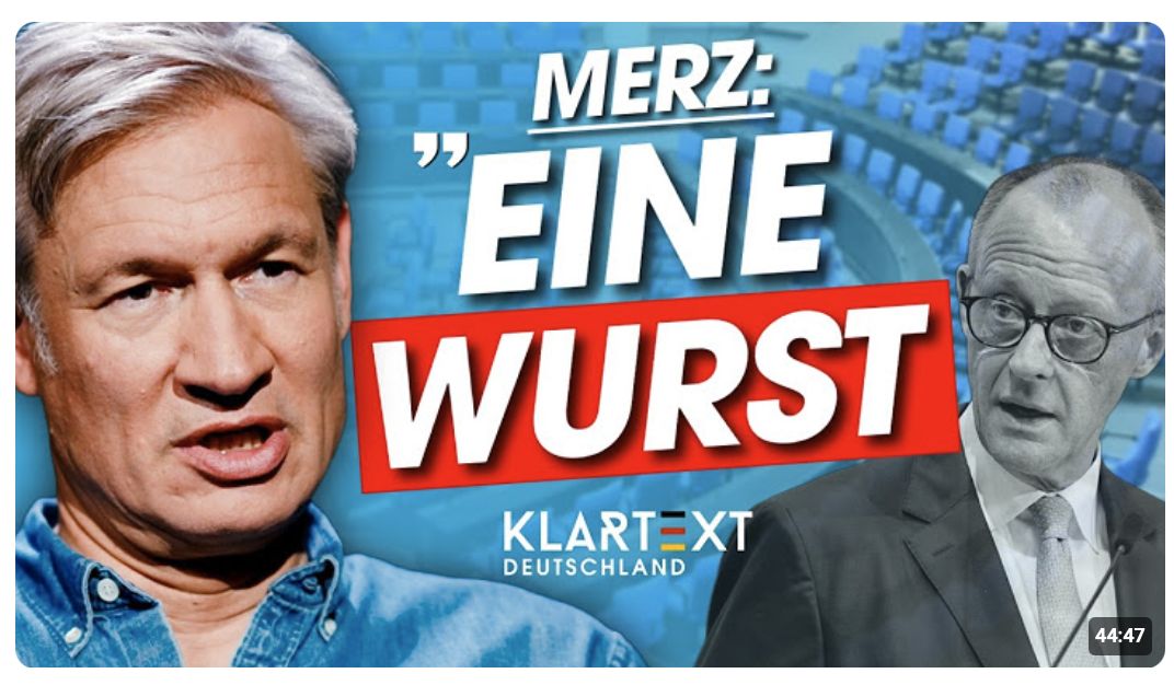 „Deutschland wird von einer Wurst regiert“ – Poschardts Generalabrechnung | KLARTEXT Deutschland