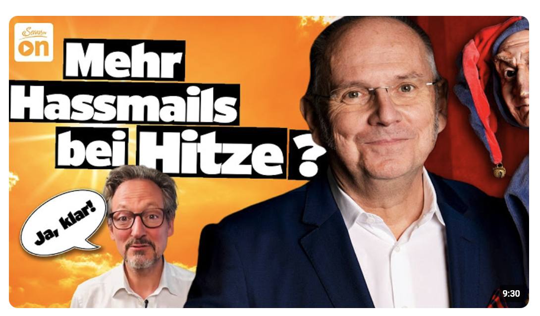 Hirschhausen: „Mehr Hassmails bei Hitze!“ | Der Wegscheider