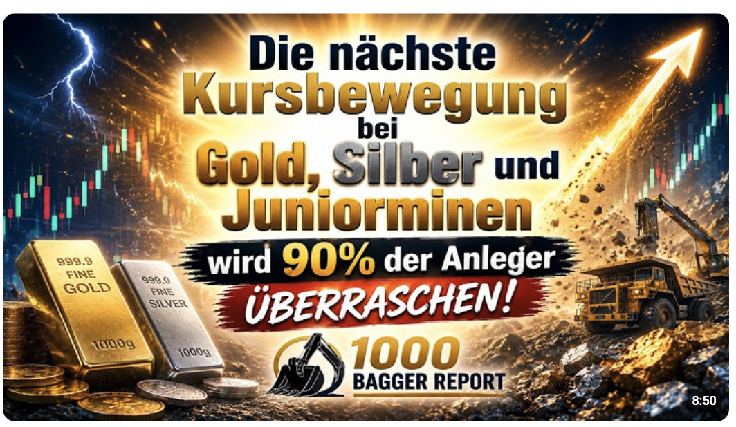 Die nächste Kursbewegung bei Gold, Silber und Juniorminen wird 90% der Anleger überraschen!