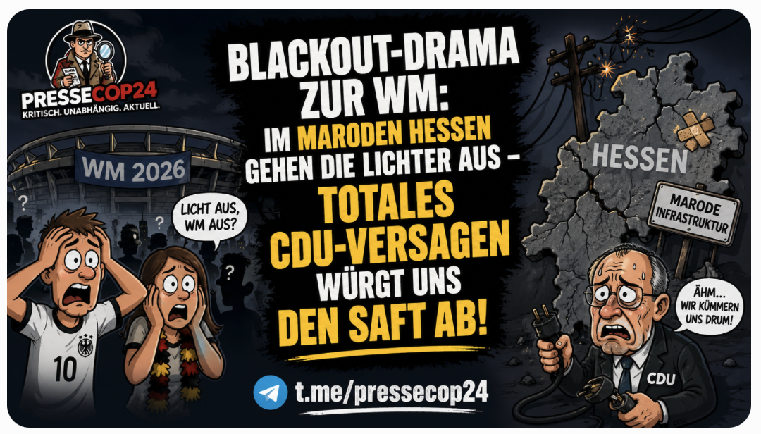 BLACKOUT-DRAMA ZUR WM: IM MARODEN HESSEN GEHEN DIE LICHTER AUS – TOTALES CDU-VERSAGEN WÜRGT UNS DEN SAFT AB!