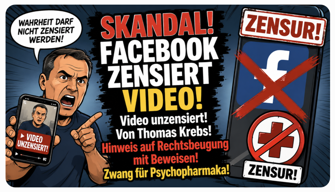 Facebook löscht Beweis-Video von Thomas Krebs