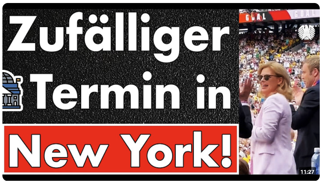 Sitzungswoche? Zufälliger Termin in New York & ein plötzliches Deutschland-Spiel! Sie verhöhnen uns!