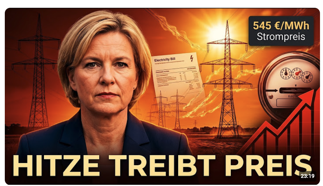 Hitze TREIBT Strompreis auf 545 €/MWh — Was das für deine Rechnung bedeutet