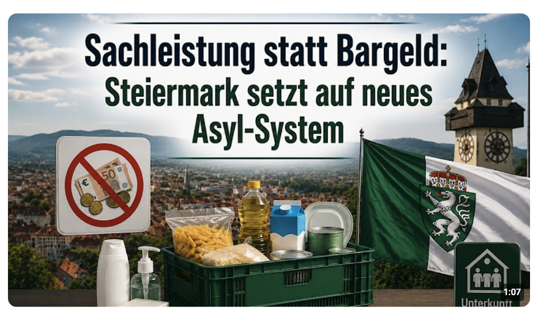Sachleistung statt Bargeld: Steiermark setzt auf neues Asyl-System