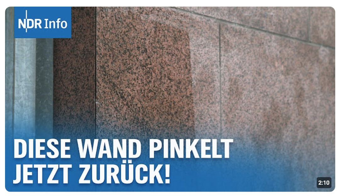 Anti-Urin-Lack: Amtsgericht schützt Fassade vor Wildpinklern | NDR Info