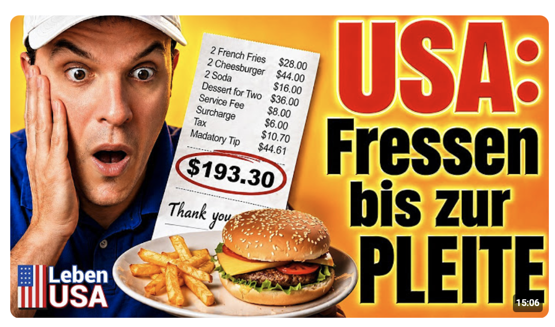 Restaurants in Amerika: UNBEZAHLBAR!