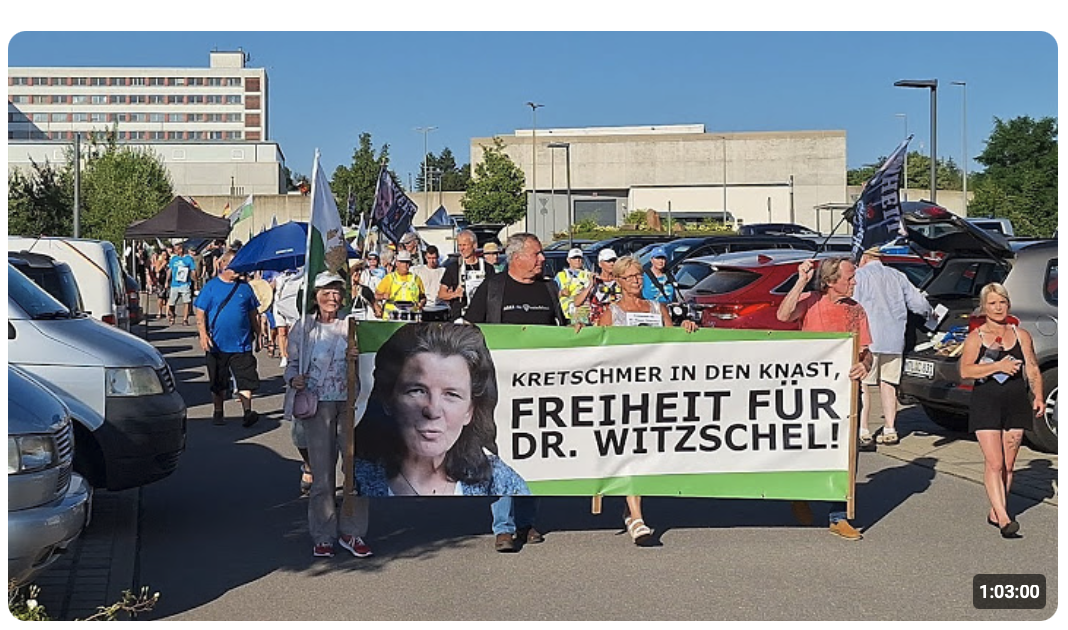 25.06.2026  Freiheit für Dr. Bianca Witzschel, vor der JVA in Chemnitz…..