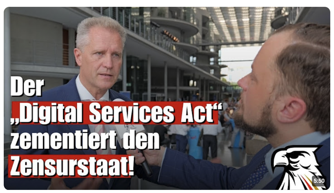Europaabgeordneter Petr Bystron (AfD) warnt : Der „Digital Services Act“ zementiert den Zensurstaat!