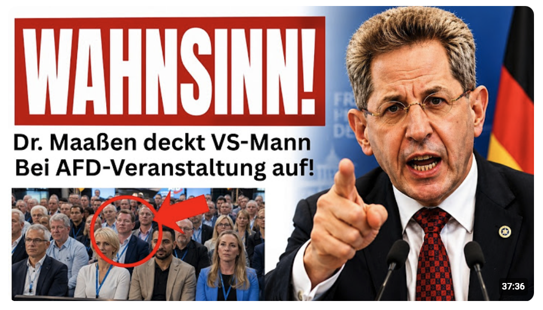 DR. MAAßEN DECKT VS-MANN AUF AFD-VERANSTALTUNG AUF   Danach lacht sich der ganze AFD Saal schlapp!