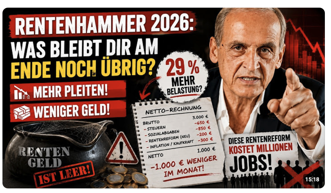 Rentenhammer 2026: Was bleibt dir am Ende noch übrig?