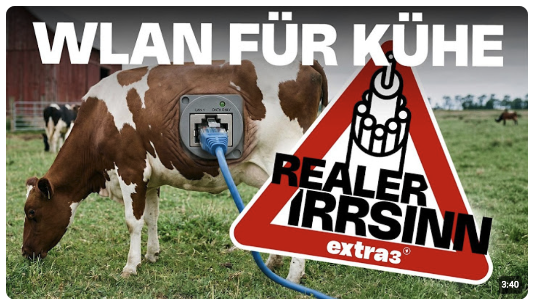 Realer Irrsinn: Dieser Kuhstall in Grabenitz hat Glasfaser | extra 3