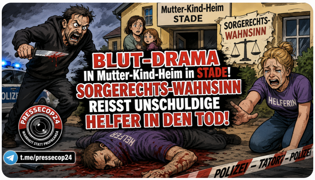 BLUT-DRAMA IN Mutter-Kind-Heim in STADE! Sorgerechts-Wahnsinn reisst unschuldige Helfer in den Tod!