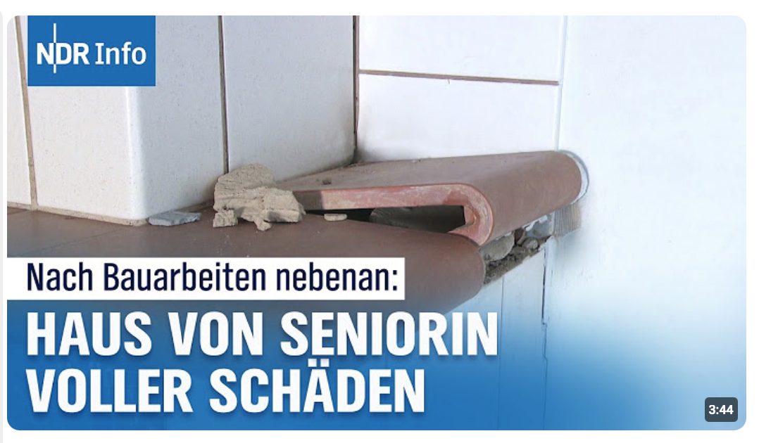 Risse nach Bauarbeiten: Haus von Seniorin nach Sanierung von Kläranlage baufällig | NDR Info