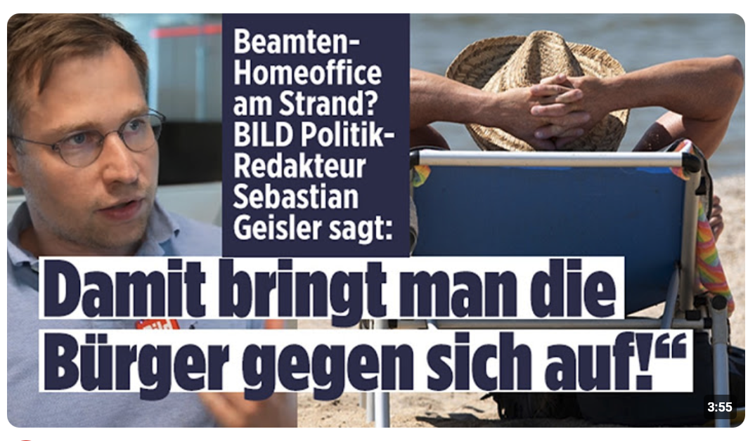 Beamte arbeiten am Strand: So locker sind die Homeoffice-Regeln der Behörden