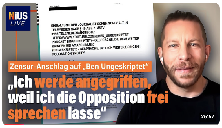 KI-Überwachung der Behörden: Auch bei „Ben Ungeskriptet“? | Ben Berndt bei NIUS Live