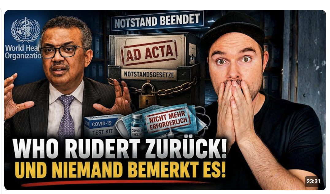 WHO rudert zurück! Und niemand bemerkt es!