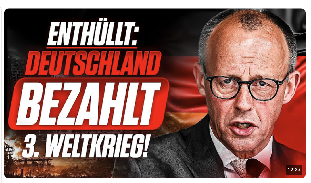 GEHEIMPLAN ENTHÜLLT: 3. WELTKRIEG ist GEPLANT! Und DEUTSCHLAND soll BEZAHLEN!