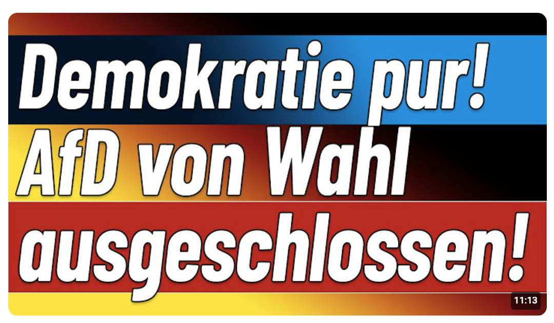 Wahlausschluss: UnsereDemokratie schlägt zu!    ‚Protest‘: Hotel in Erfurt verwüstet  Merkel gekrönt!