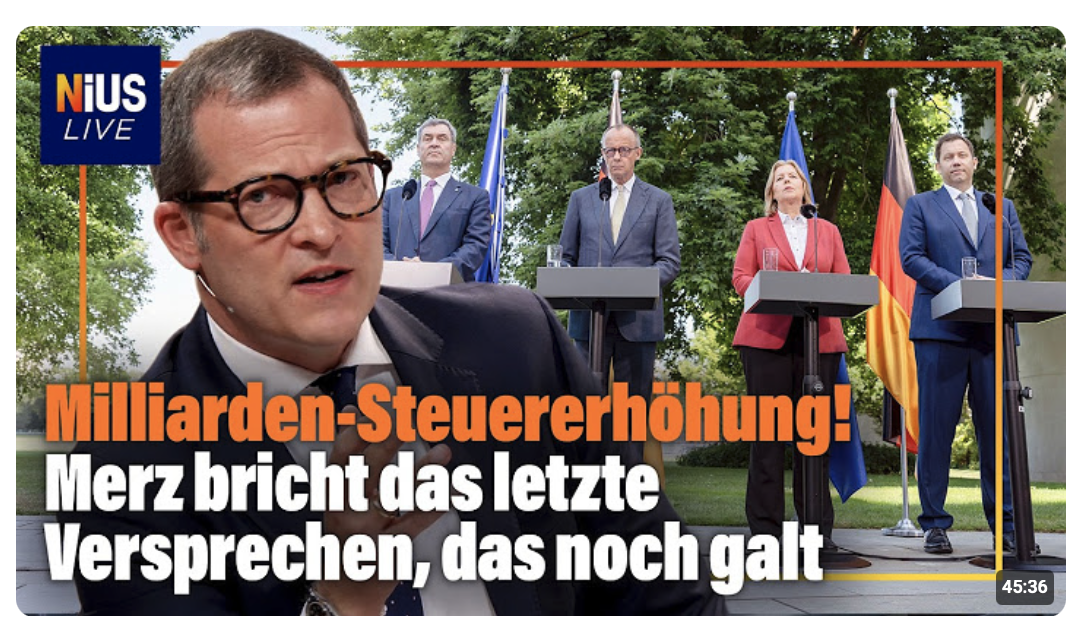Kein großer Wurf: Von Merz‘ Steuerreform bleibt nur eine Kugel Eis übrig | NIUS Live