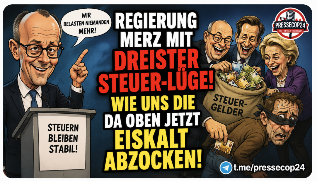 REGIERUNG MERZ MIT DREISTER  STEUER-LÜGE!