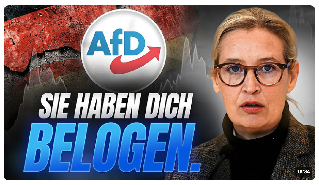 Die Wahrheit über die AfD: Sie haben dich belogen.