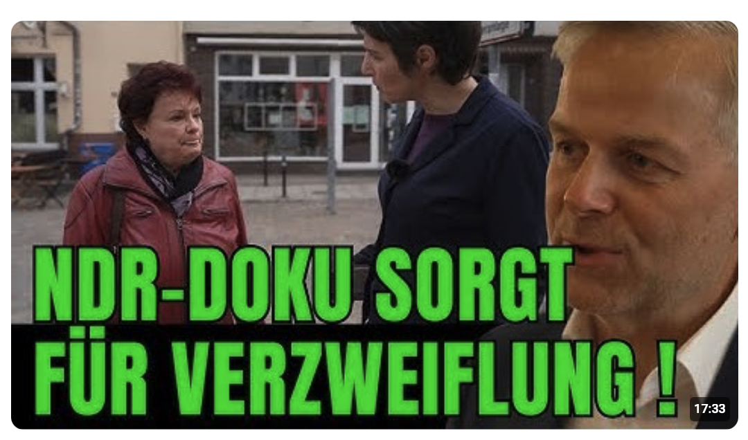 „Man muss Flüchtlingen mehr wegnehmen!“ // NDR mit billigsten Framing im Kampf gegen die AfD-Wähler.