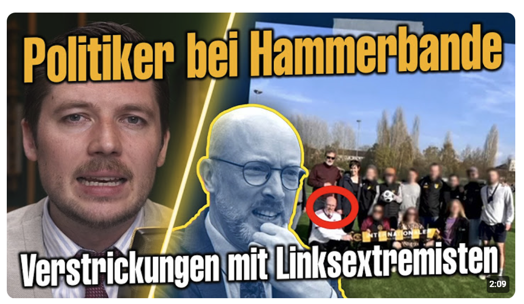 SPD-Innenminister Pegel mit Antifa Extremisten abgebildet