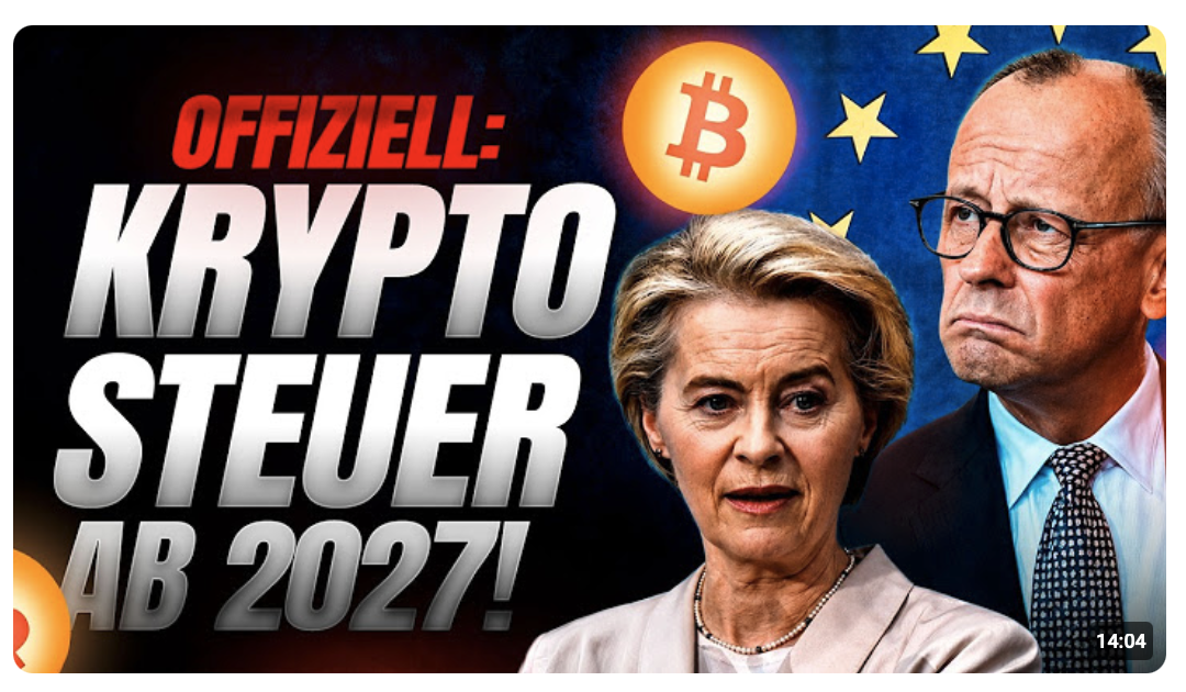 BESCHLOSSEN: KRYPTO HALTEFRIST WEG! DIESE STEUER gilt ab 2027!
