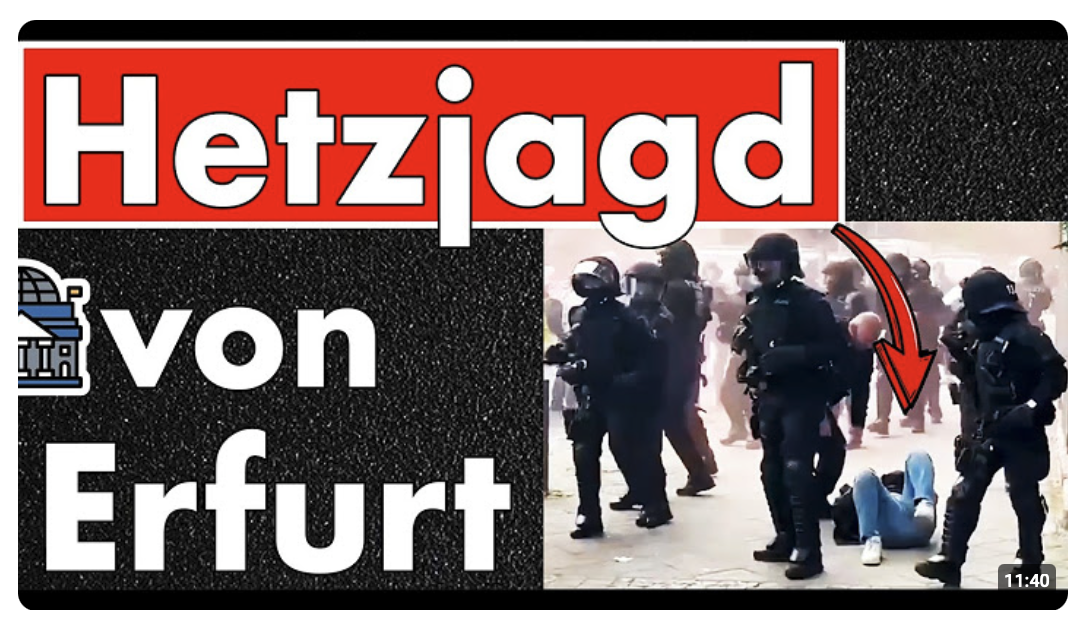 Hetzjagd & Tritte gegen den Kopf! Erfurt wird zum Spießroutenlauf für Journalisten!