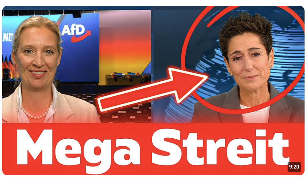 Sowas gab es noch nie! Alice Weidel zerstört Dunja Hayali Live im TV!