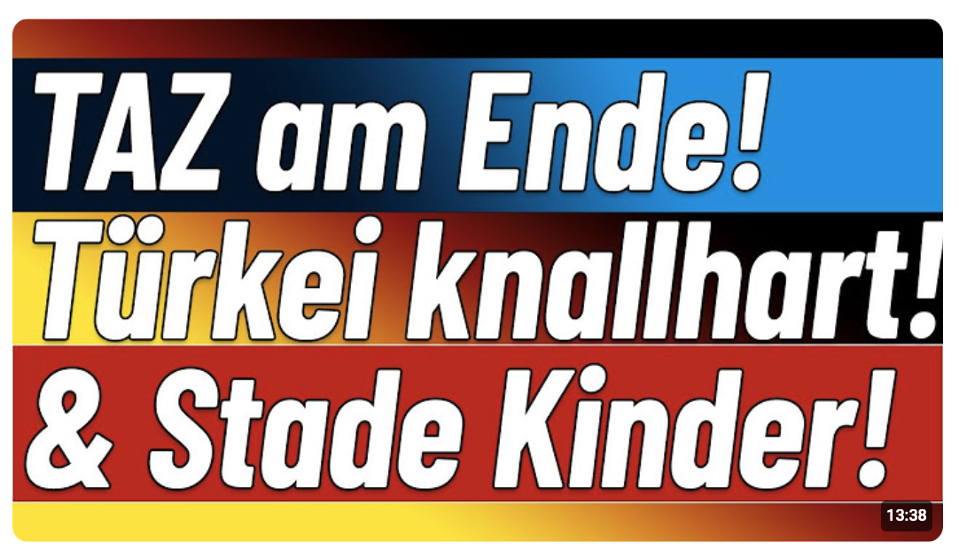 Gute Neuigkeiten zu Stade! +++ Türkei stoppt LGBTQ Dampfer! +++ TAZ endet traurig!