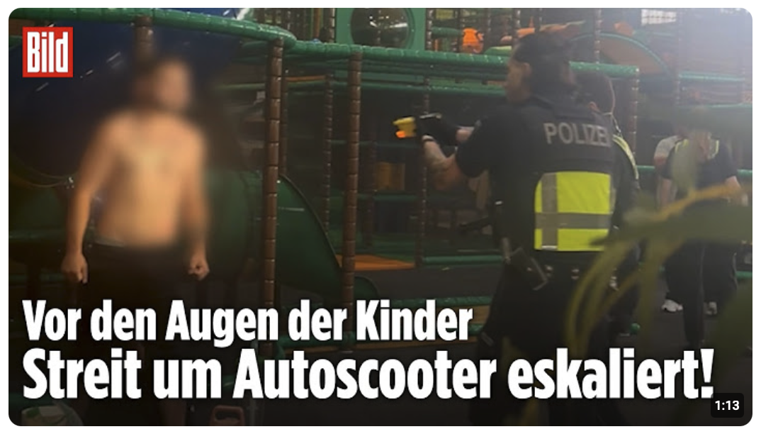 DORTMUND: Streit auf Indoor-Spielplatz! Polizei streckt Mann mit Elektroschocker nieder!