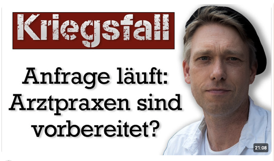 Kriegstauglich? Arztpraxen werden auf Kriegstauglichkeit untersucht!