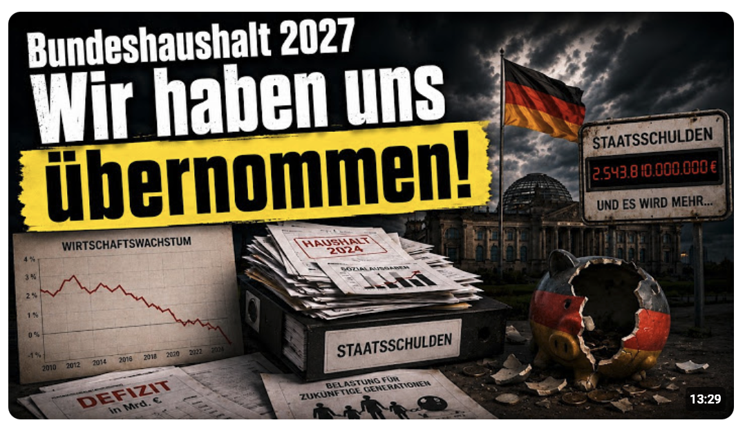 HAUSHALT 2027: Wir haben uns übernommen!