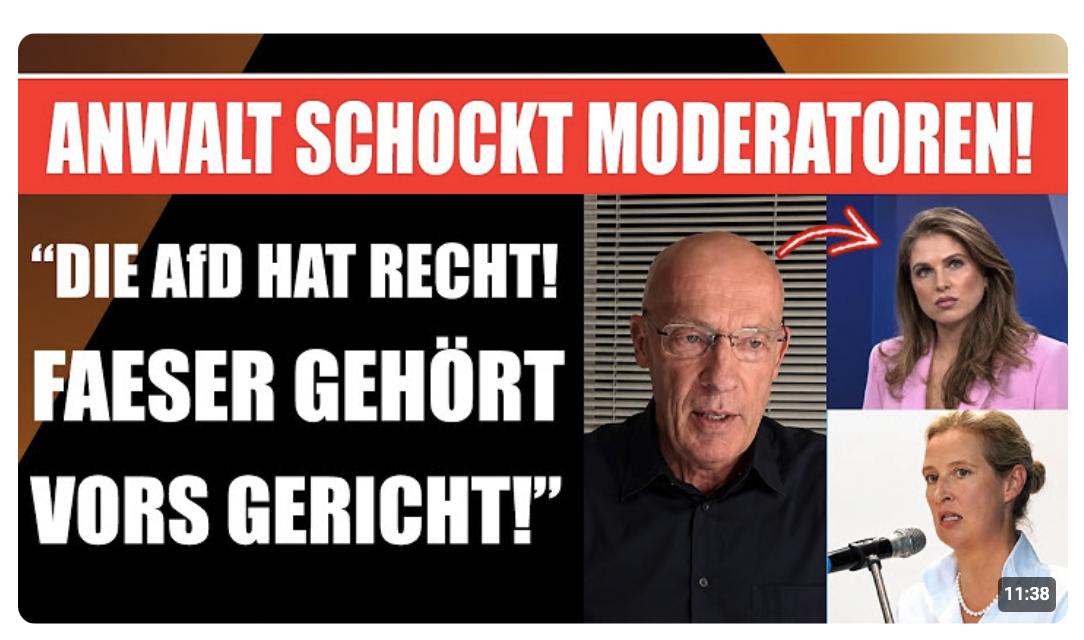ANWALT STELLT SICH LIVE AUF AfD-SEITE  „CDU & SPD MÜSSEN SOFORT WEG!“