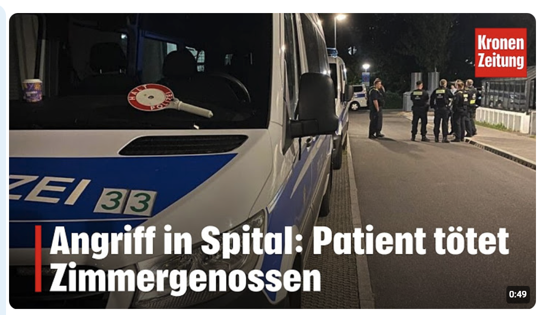 Angriff in Spital: Patient tötet Zimmergenossen | krone.tv NEWS