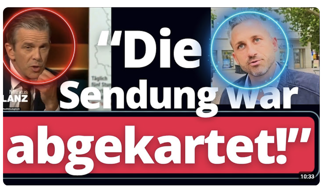Siegmund deckt „abgesprochene“ Lanz Sendung auf!