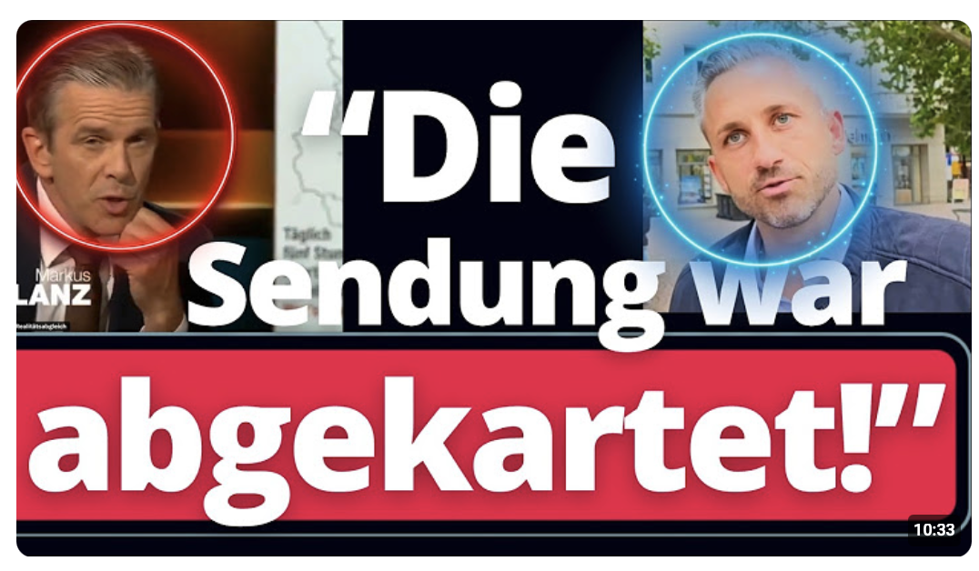 Siegmund deckt „abgesprochene“ Lanz Sendung auf!