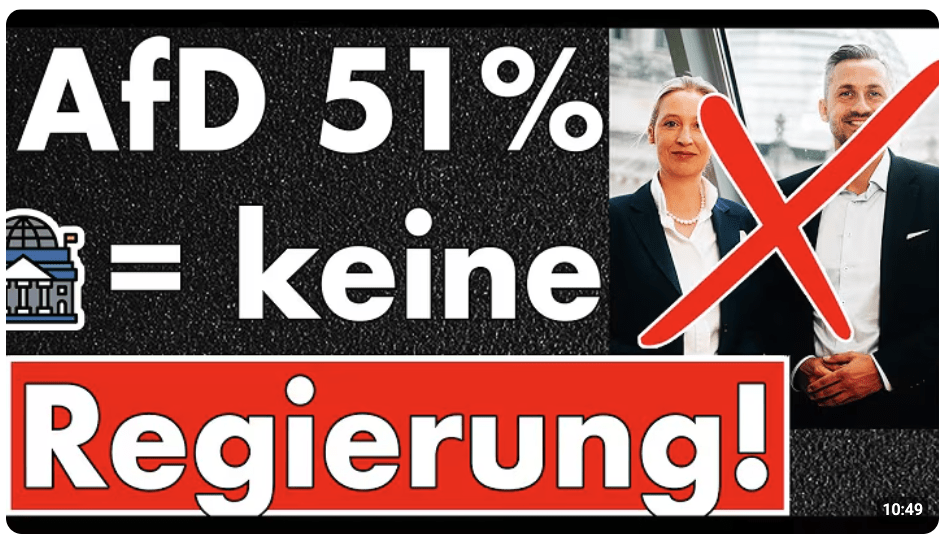 Demokratie wird ignoriert – selbst bei absoluter Mehrheit keine Macht für AfD!