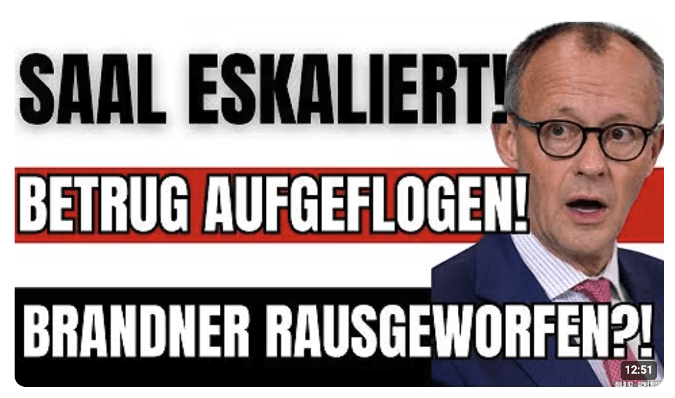 SAAL TOBT! AfD entlarvt BRUTALEN Merz-BETRUG – PLÖTZLICH BRICHT Präsident ALLES AB!