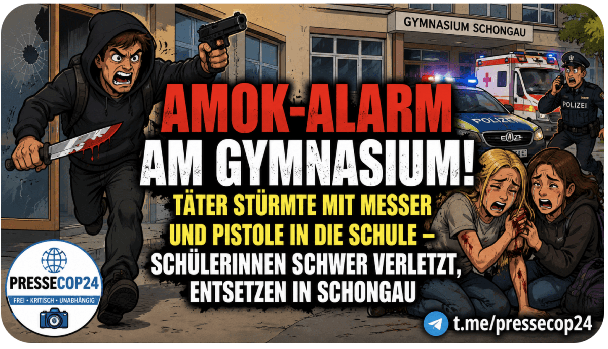 Amok-Alarm am Gymnasium! Täter stürmte mit Messer und Pistole in die Schule – Schülerinnen schwer verletzt, Entsetzen in Schongau