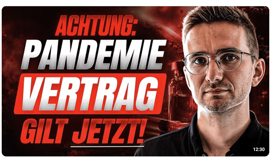 OFFIZIELL: WHO PANDEMIE VERTRAG ist DURCH! DAS kommt JETZT auf DICH zu!