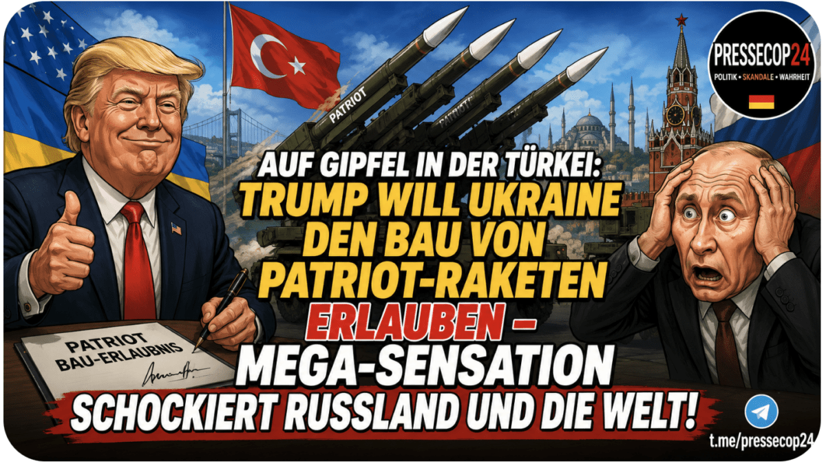 Auf Gipfel in der Türkei: Trump will Ukraine den Bau von Patriot-Raketen erlauben – Mega-Sensation schockiert Russland und die Welt!