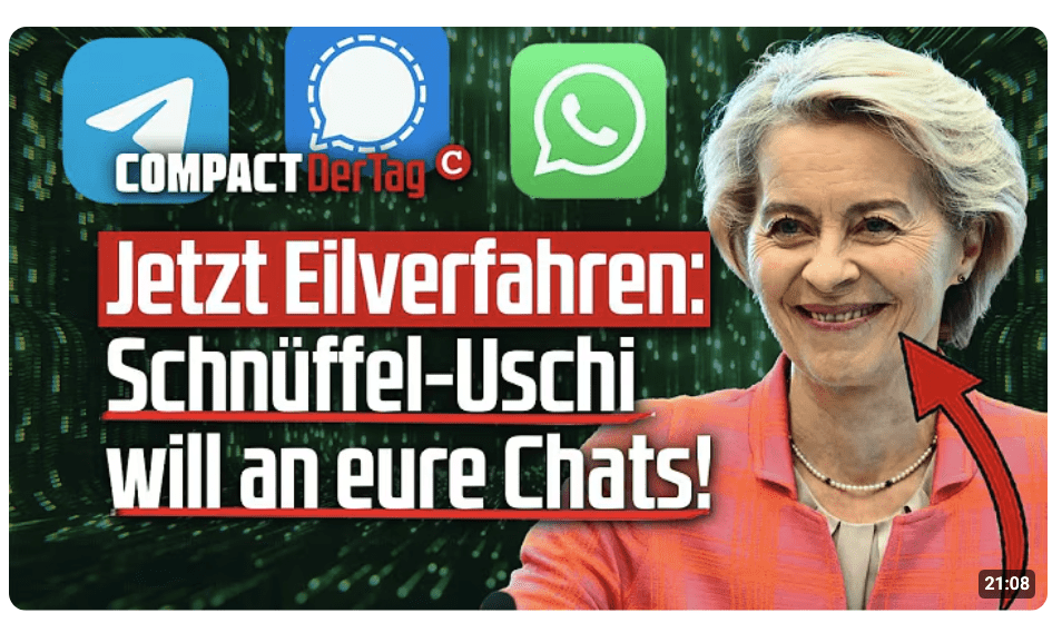 Jetzt Eilverfahren: Schnüffel-Uschi will an eure Chats!