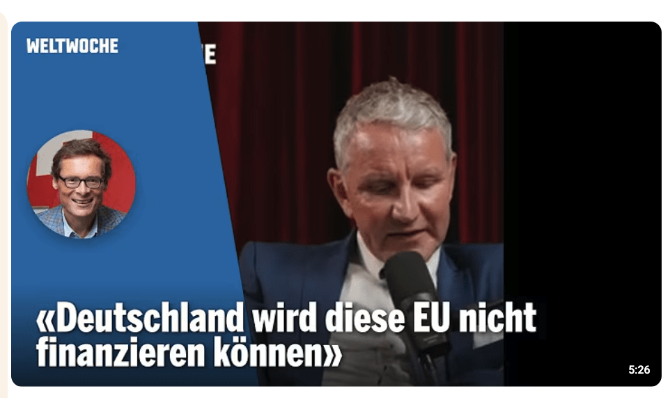 Björn Höcke: «Die EU muss weg!»